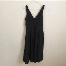 Marc Jacobs All Cotton Cachecoeur Sleeveless Dress Ink Black Size 6 MJ0426043