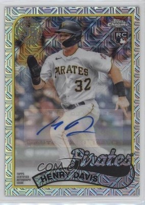2024 Series 1 1989 Topps Chrome Silver Pack /299 Henry Davis #T89C-94 Auto b5f