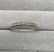 Sterling Silver Stacking Ring 925 Size S 1/2 Band Thumb Dainty Jewellery Gift