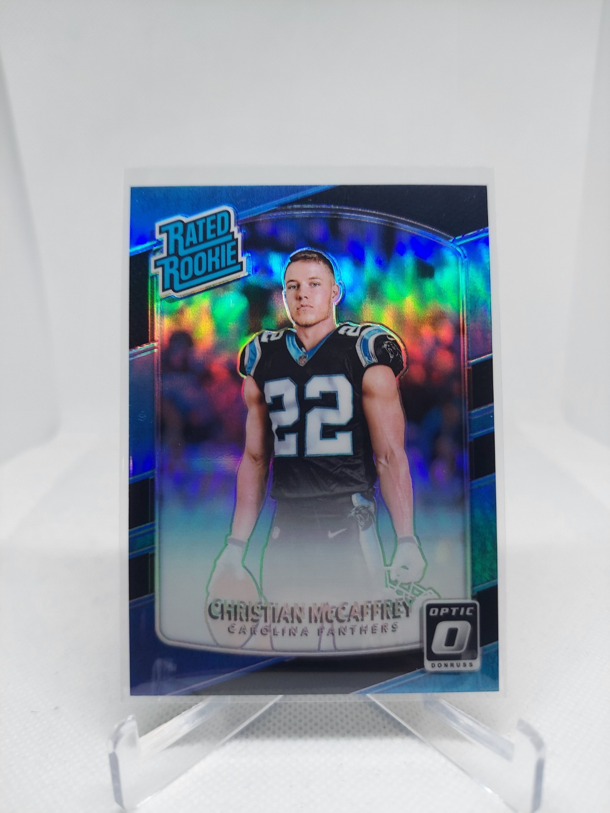 2017 Donruss Optic Christian McCaffrey Black #/25 #168