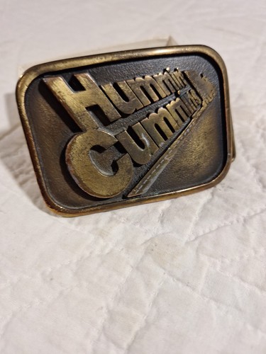 Fibbia cintura Hummin Cummins camionisti motore diesel promo vintage anni 80 invernali assoc. - Foto 1 di 5