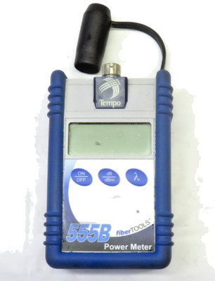TEMPO 555B Fiber Tools Optic Power Meter, FOR PARTS/ REPAIR