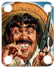 Neckplate to fit Graphic Electric Guitar Color Graphic PJ Bass Strat Bandito 1