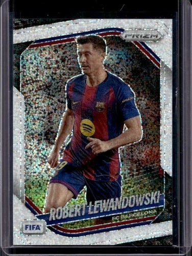 2025-26 Panini Prizm FIFA Robert Lewandowski SSP White Sparkle Prizm #249