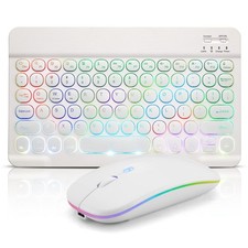Ultra-Slim Lightweight Bluetooth Keyboard and Mouse Portable Mini Wireless Ke...