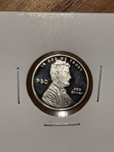 1/10 Troy Oz Round Lincoln Wheat Penny Design