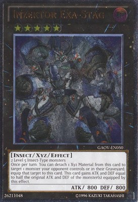 Yugioh! Inzektor Exa-Stag - GAOV-EN050 - Ultimate Rare - Unlimited Edition Near