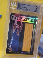 12 Stephen Curry Black Gold Standard Game Used Patch /149 BGS 9 MINT Just Graded