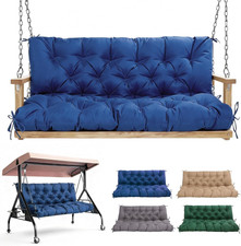 60-Inch Waterproof Porch Swing Cushions for 2-3 Seaters, Dark Blue