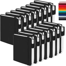 15 Pack Pocket Small Notebooks Bulk, Mini Cute Notepads Hardcover College Ruled 