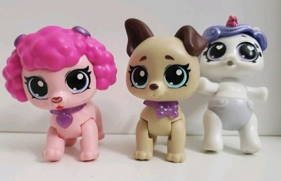 Zuru Pet Rescue Dogs Pink & tan & Newborn Unicorn Squad Figures 2.5''-3'' Lot Of 3