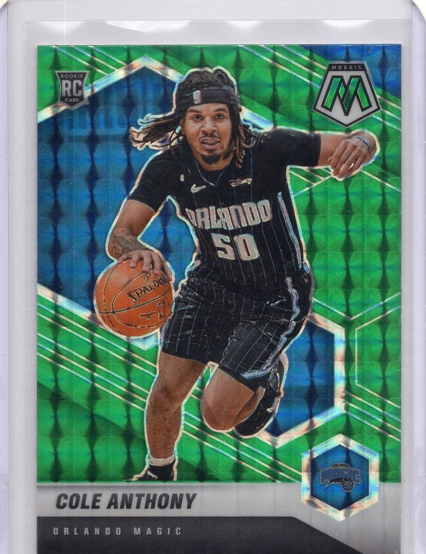 2020-21 Panini Mosaic Mosaic Green #207 Cole Anthony NM+