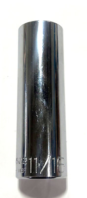 Wright Tool 1/2'' Drive 11/16'' Deep Socket 6 Point USA Made 4522