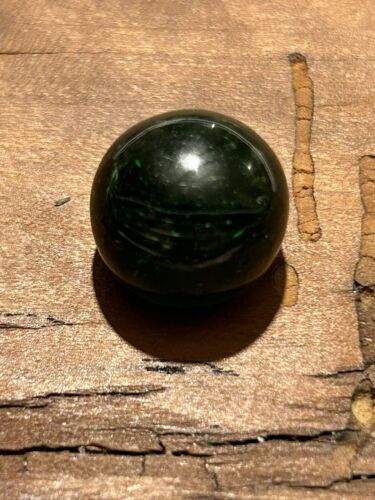 Christensen Agate CAC Striped Transparent Marble W/ Hints of Electric Green .59” - Picture 2 of 11