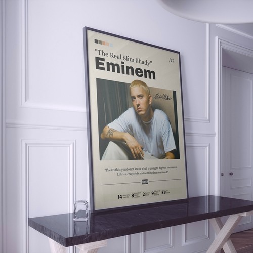 Eminem poster, Eminem print fan gift, artist print art, Eminem album print - Picture 5 of 10