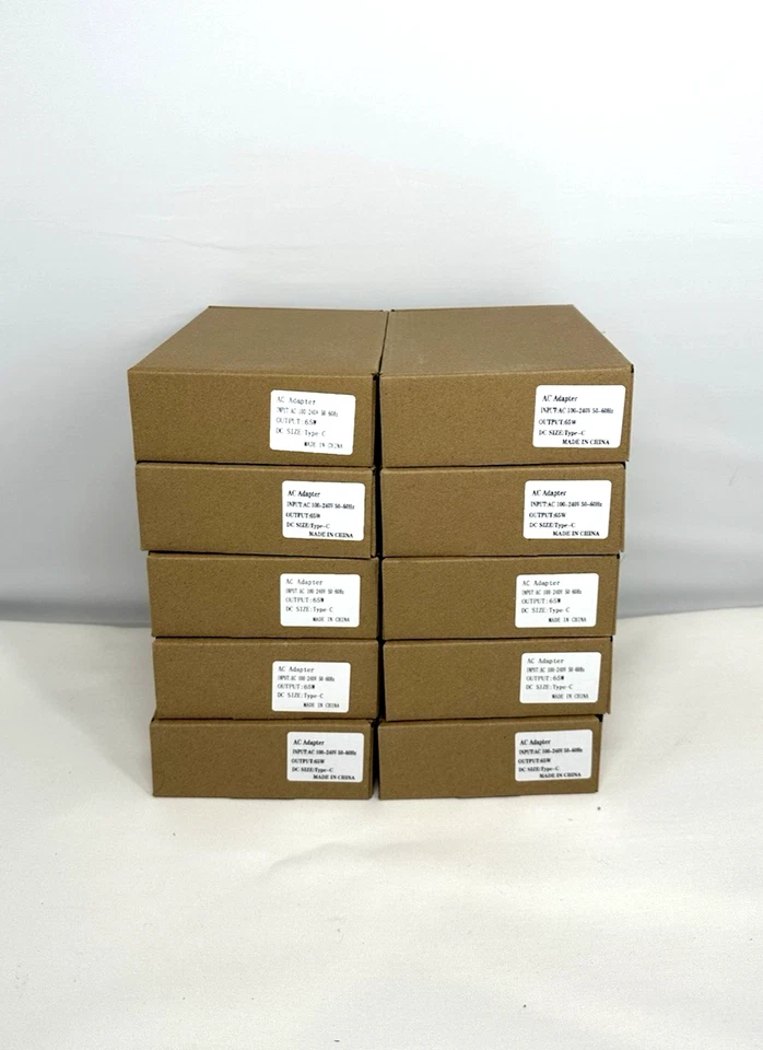 (PACK OF 10) 65W USB-C Charger Type-C Adapter For Chromebook HP,DELL,ASUS,LENOVO - Image 3 of 4