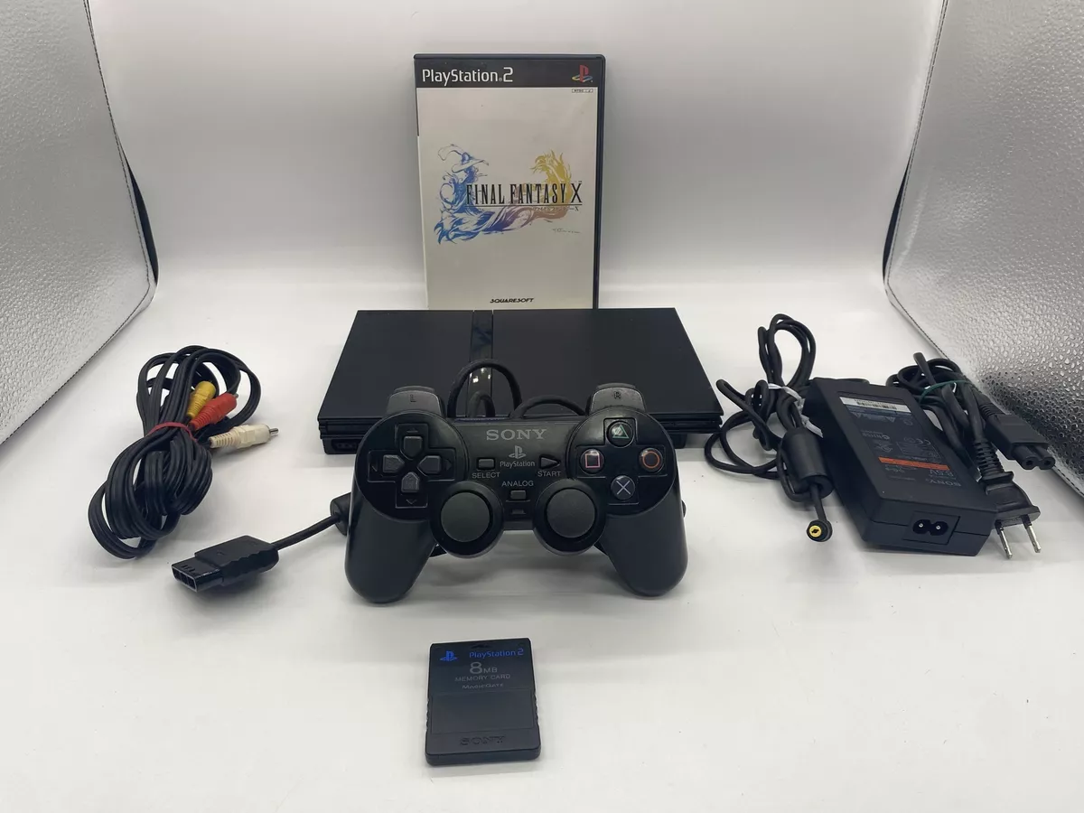 PS2 Playstation 2 Final Fantasy Ⅹ Slim Console Black CB SCPH-70000 NTSC-J  set