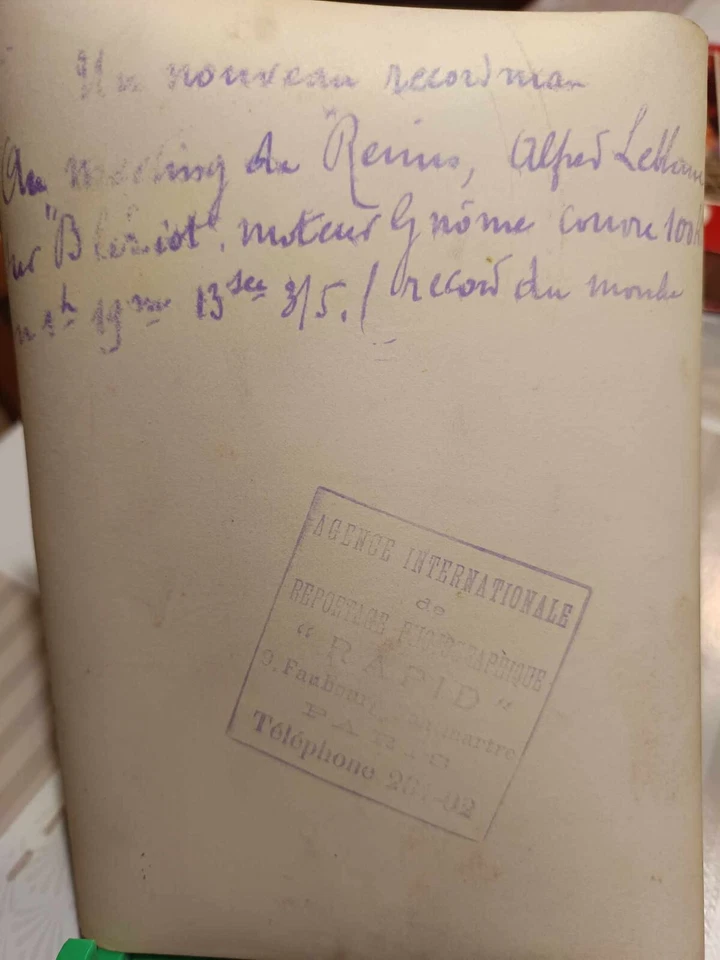 photographie vintage meeting aérien de Reims Alfred Leblanc - Photo 2/2