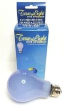 150W A21  TRUE LIGHT Wide Spectrum Light Bulb - Frosted  HEALTH LIGHT 2 Pack