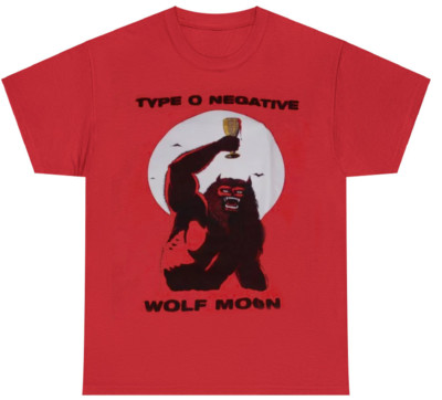 Type O Negative Wolf Moon Red Men Unisex S-234XL E776