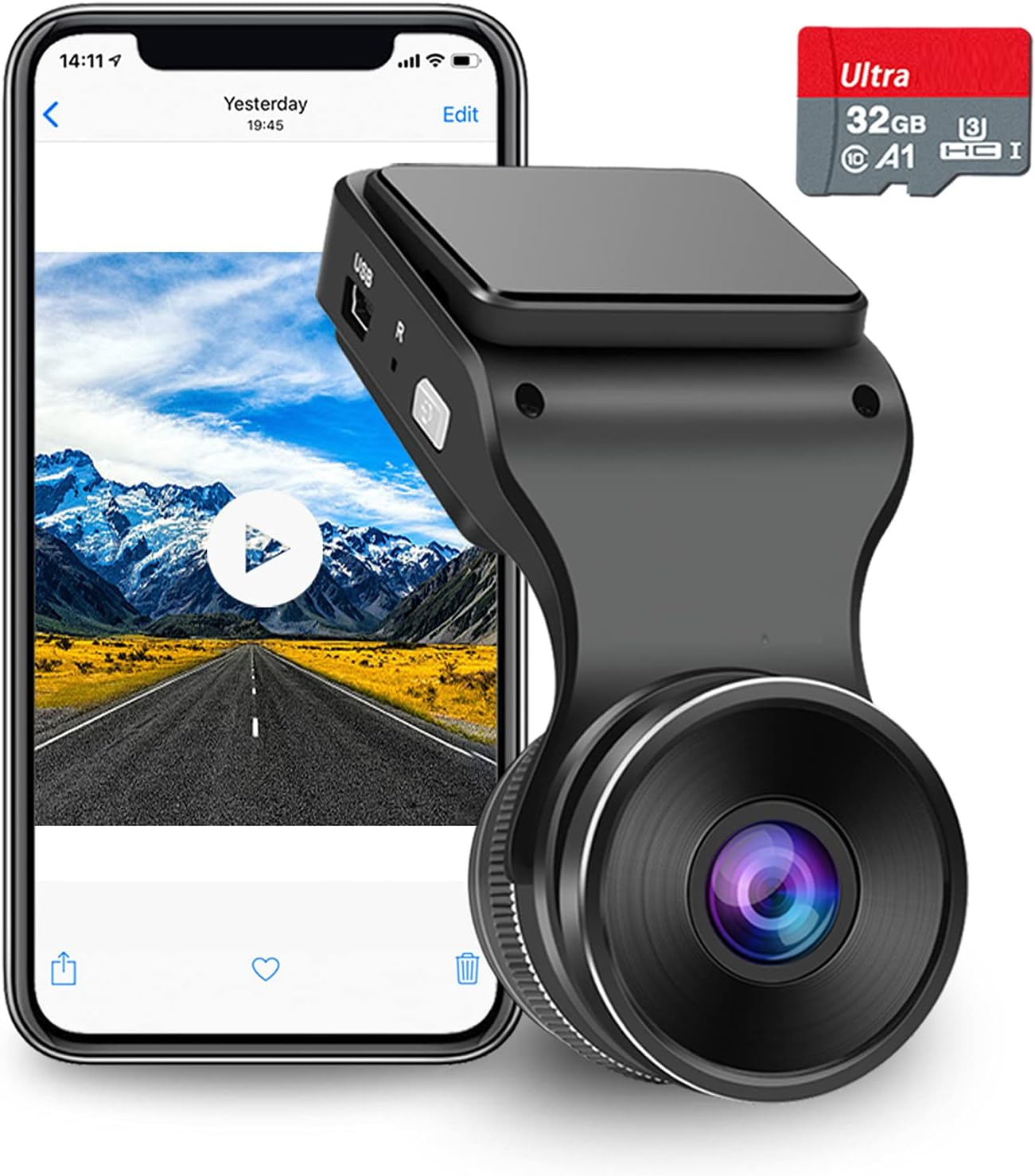 Navycrest Dash Cam Wifi 2K 1440P Car Dashcam Recorder, Dashcams for Cars