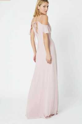 blossom bridesmaid dresses Lita Hot Pink Twisted Asymmetric Maxi Dress – Club L London main image 1
