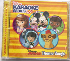 DISNEY JUNIOR KARAOKE SERIES THEME SONGS CD NEW CRACKED CASE