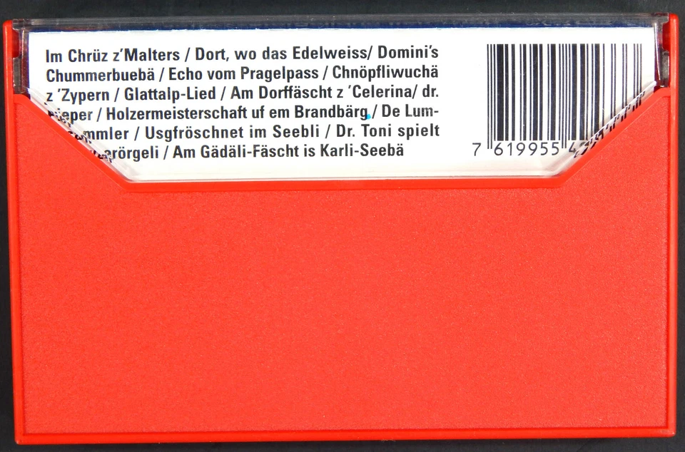 LOT OF 3 SWISS FOLKLORE MUSIC CASSETTE TAPES 1980-90s FYRAABIG STIMMIG ORGELE Foto 4 de 4