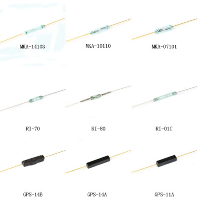 Reed Switches SPST MKA-14103/10110/07101  RI-70/80/01C  GPS-14A/14B/11A N/O N/C