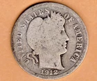 1912 Barber Dime in GOOD condition - FULL RIMS ~ PLEASE SEE THE SCAN   stk 69