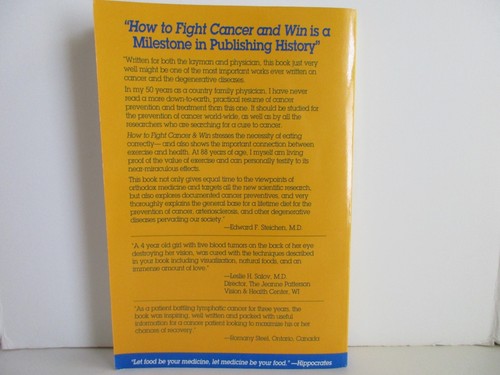 How to fight cancer & win - by: William L. Fischer - Good Condition - 357 pages - Picture 2 of 7