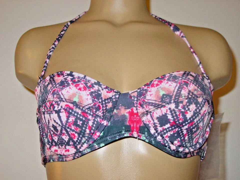 Urban Outfitters якорь синий купальник розовый высокая талия бикини 2 изделия комплект-S новый - Изображение 2 из 4