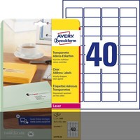 Avery Zweckform® L4770-25 L4770-25 Adress-Etiketten (A4, 1.000 StüCk, 45,7 X 25,