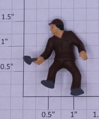 Acme 09060-10 O Gauge Painted Plastic ''Masonry Mike'' Figure