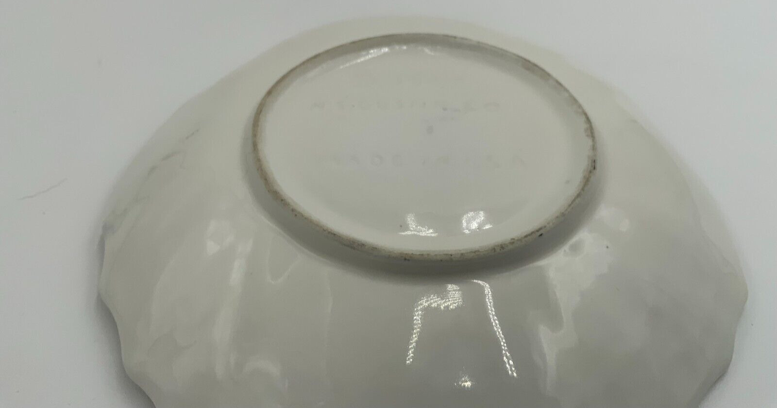 Vintage N. S. Gustin Pecan Nut Dish California Pottery Made in USA