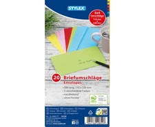 Coloured Colourful Envelopes DIN Long 11X22cm Envelope Wet Adhesive Courvert