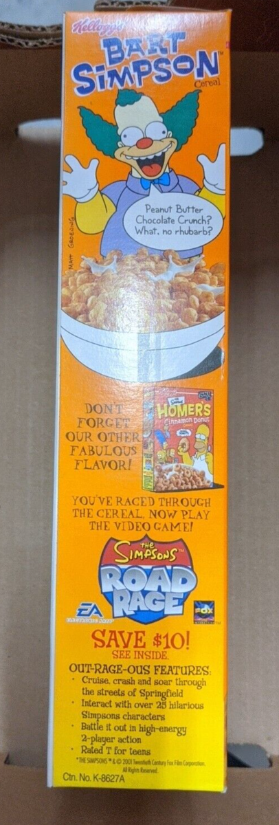 Bart Simpson Cereal by Kellogg's Limited Edition 2002 Empty Box | eBay