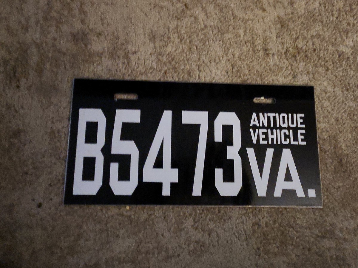 Virginia Antique Vehicle License Plate #B5473VA | eBay