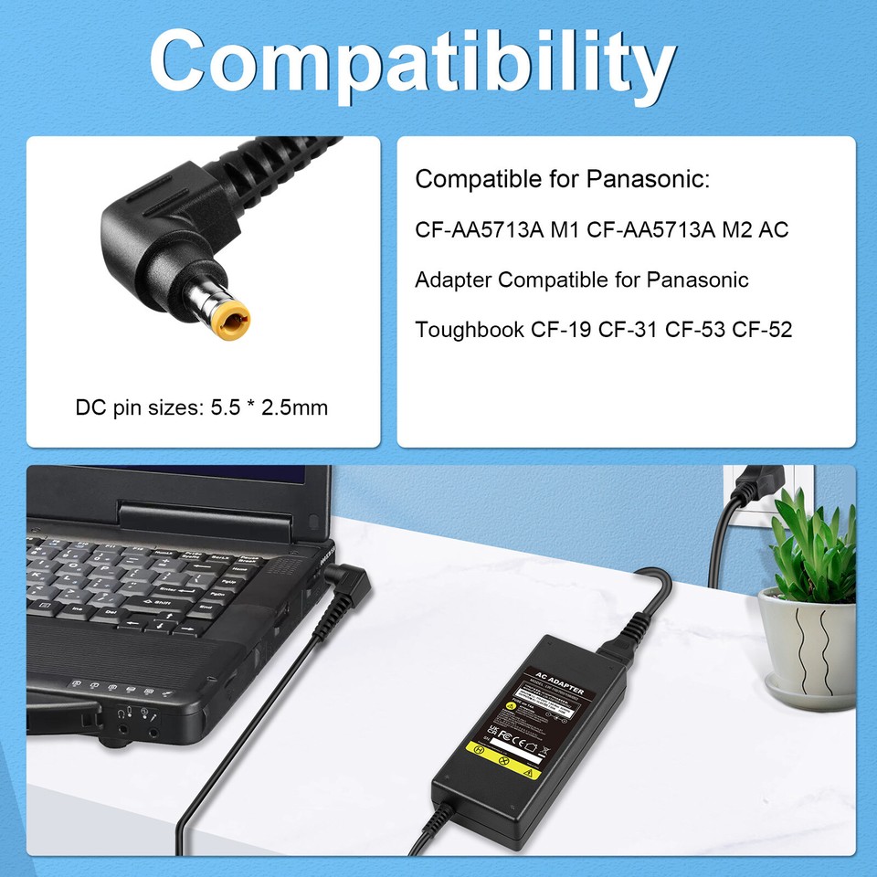 Chargeur Secteur 65W Drlappy Pour Panasonic Toughbook (CF-20, CF-Y2, CF-SX4…)