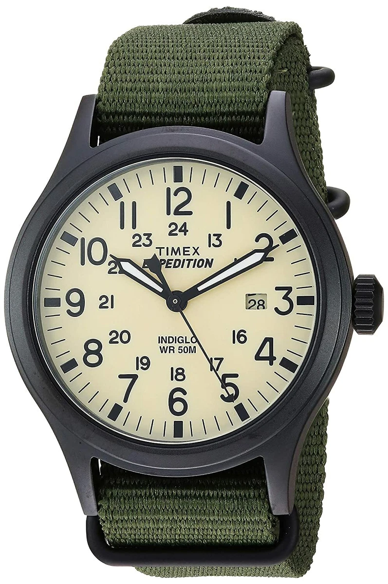 Timex Men's Expedition Scout 40 watch Green/Black/Cream