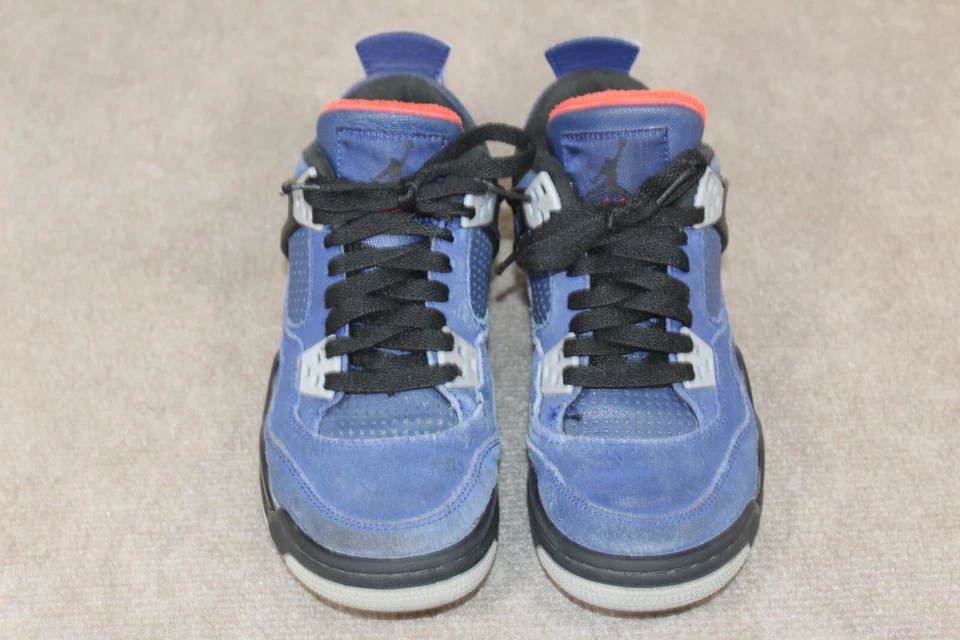 Nike Air Jordan 4 Retro Winterized Azul Leal GS CQ9745-401 4.5Y Tenis Juveniles Foto 3 de 4