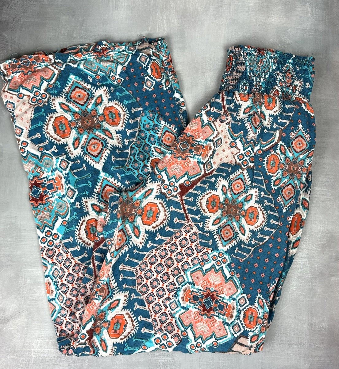 Copper Key Women's Flair Leg Pants Size L Boho Hippy 0058 | eBay