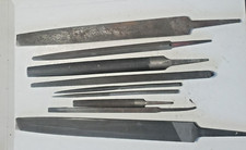 Vintage Nicholson  9-Assorted Round, Triangular & Square Files.  HT373