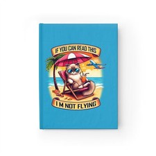 Ragdoll Kitten Beach Relaxation Themed Hardcover Journal with 128 Blank Pages