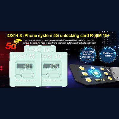 R-SIM15+ Unlock RSIM Card 5G Signal Card for iPhone 12 Pro MAX XS XR X 8 iOS14