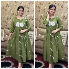 Indian Women Beautiful traditional New Trendy kurti pant for women causal wear