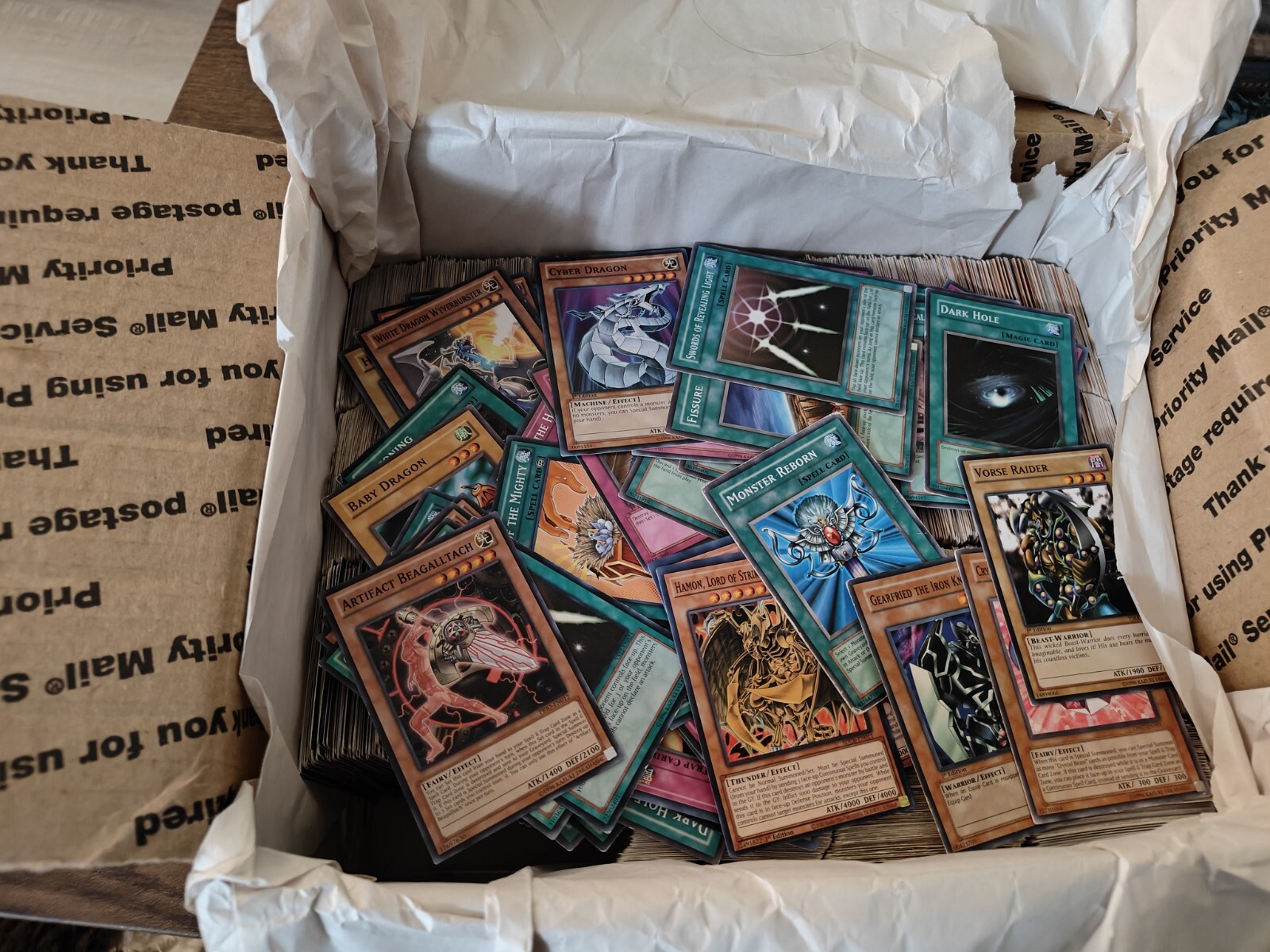 YuGiOh! bulk lot ∼3800 cards 14lbs mixed rarity from both old & new