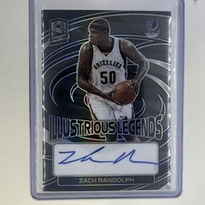 2022-23 Spectra Illustrious Legends Signatures On Card Auto ZACH RANDOLPH /99
