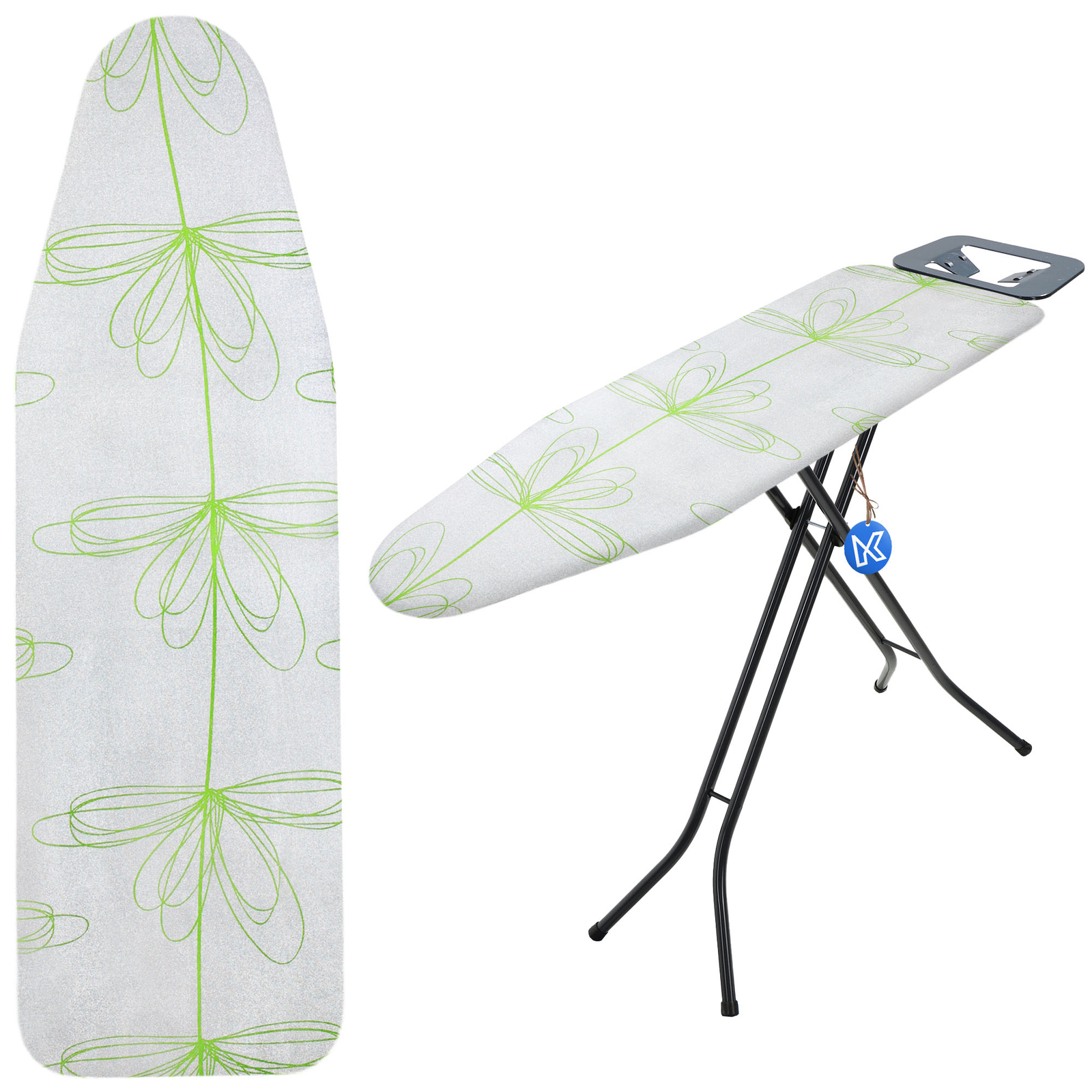 KADAX Copriasse da Stiro con Coulisse, Fiori S