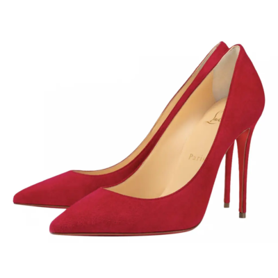 Christian Louboutin Kate 100 Persan Pink Raspberry Suede Pointed